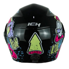 Casco Ich 3110 Kids Change Negro Fucsia