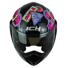 Casco Ich 3110 Kids Change Negro Fucsia
