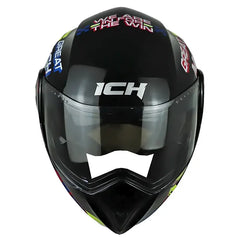 Casco Ich 3110 Kids Eracer Negro Amarillo