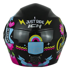 Casco Ich 3110 Kids Shameless Negro Amarillo