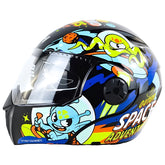 Casco Ich 3110s Kids Astro Figh Negro Azul