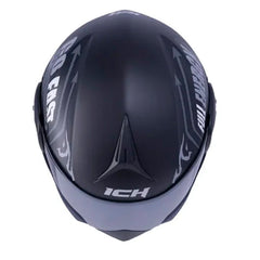 Casco Ich 3110 Speed_Mast Negro Gris Visor Silver