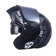 Casco Ich 3110 Speed_Mast Negro Gris Visor Silver