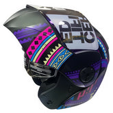 Casco Ich 3110 Vueltiao Negro Fucsia