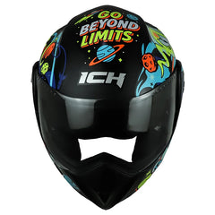 Casco Ich 3110s Kids Astro Fight Negro Azul