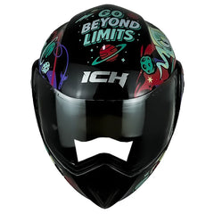 Casco Ich 3110s Kids Astro Fight Negro Rojo