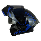 Casco Ich 3120 Color_Test Negro Azul Navy Visor Silver
