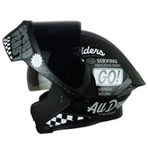 Casco Ich 3120 Fifties Negro Gris Visor Smoke