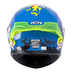 Casco Ich 503 Edicion Especial Billy Mandy Azul Visor Azul