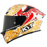Casco Kyt Tt-Revo Enea Indonedia Blanco Perla