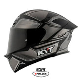 Casco Kyt Tt Revo Tourist Negro Gris