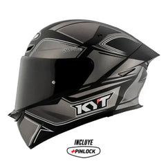 Casco Kyt Tt Revo Tourist Negro Gris