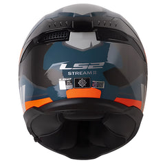 Casco Ls2 FF808 Stream II Elece2 Azul Naranja