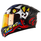 Casco Ls2 Ff810 X-Kull Negro Rojo Visor Iridium Azul