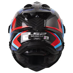 Casco Ls2 Mx701 Explorer Carbon Frontier II Blanco Azul