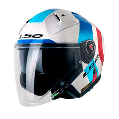 Casco Ls2 Of603 Infinity ll Special Blanco Azul