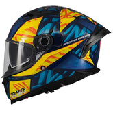 Casco Mt Braker Sv Fury C17 Azul Amarillo Brillo