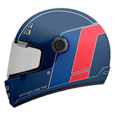 Casco Mt Jarama Ride Route Azul Mate Rojo