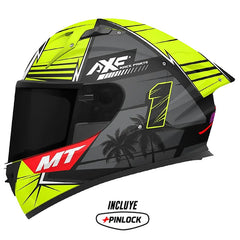 Casco Mt Plus Kre+S Xavi Fores Daytona C3 Gris Verde