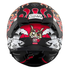 Casco Mt Thunder 4Sv Yamanaka 2024 Amarillo Rojo