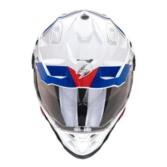 Casco Scorpion ADF-9000 Air Des Blanco Azul Rojo