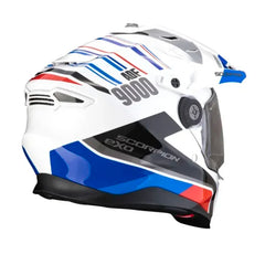 Casco Scorpion ADF-9000 Air Des Blanco Azul Rojo