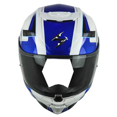 Casco Scorpion Exo-391 Captor Blanco Azul