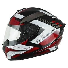 Casco Scorpion Exo-391 Cp Negro Rojo