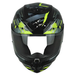 Casco Scorpion Exo-391 Cuter Negro Amarillo