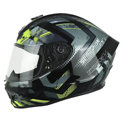 Casco Scorpion Exo-391 Cuter Negro Amarillo