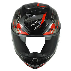 Casco Scorpion Exo-391 Cuter Negro Rojo