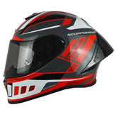 Casco Scorpion Exo-R1 Evo ll Air V Gris Blanco Rojo