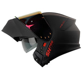 Casco Shaft 4000Dv Solid Negro Rojo