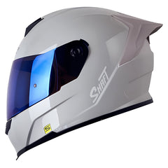 Casco Shaft 502Sp Solid Gris Claro Blanco