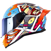 Casco Shaft 504Dv Crazy Comi Azul Naranja
