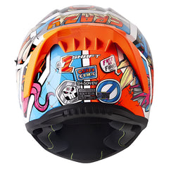 Casco Shaft 504Dv Crazy Comi Azul Naranja