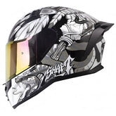 Casco Shaft 504Dv Jashtes Negro Blanco