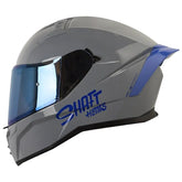 Casco Shaft 504 Dv Solid Gris Azul Visor Azul Claro
