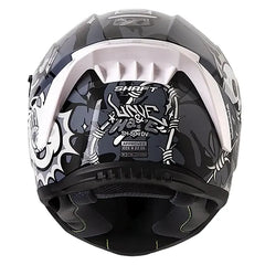Casco Shaft 504 Love and Hate Negro Gris Visor Iridium Silver