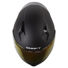 Casco Shaft 526Sp Evo Solid Negro Gris Oscuro Visor Iridium Dorado