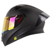 Casco Shaft 526Sp Evo Solid Negro Gris Oscuro Visor Iridium Dorado
