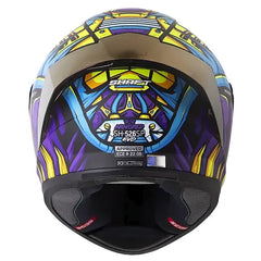 Casco Shaft 526sp Evo Armored Azul Morado Visor Iridium Morado