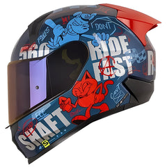 Casco Shaft 560 Evo Anarchy Camaleon Rojo