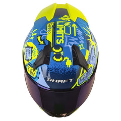Casco Shaft 560 Evo G2G Azul Amarillo Neon