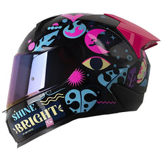 Casco Shaft 560 Unstoppable Azul Rosado