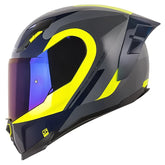 Casco Shaft 562R Suuroka Gris Oscuro Amarillo Neon