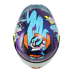 Casco Shaft 582Sp Evo Dexter Camaleon Amarillo Visor Iridium Morado