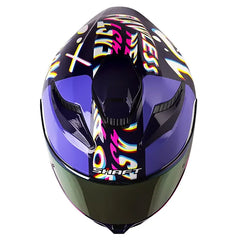 Casco Shaft 584 Sp Rgb Morado Visor Revo Morado
