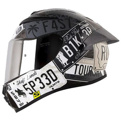 Casco Shaft 584 Sp State Gris Visor Iridium Silver