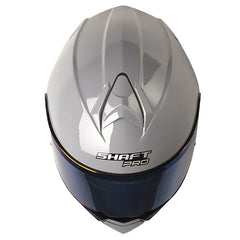Casco Shaft Pro 4000Dv Evo Solid Gris Visor Claro Azul